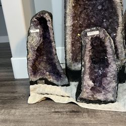 Amethyst And Citrine Cathedral Crystals For trade And Sale 