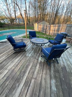 Patio furniture set.