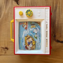 Vintage Fisher Price Giant Screen Music Box TV