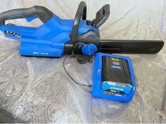 NEW OPEN BOX The Kobalt 40-Volt Max Brushless motor 14-in CHAINSAW WITH CHARGER & BATTERY