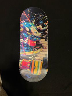 Meyal Graphic Skateboard Deck Colorful Art Print magnetic cover