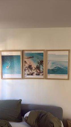 3 framed photos