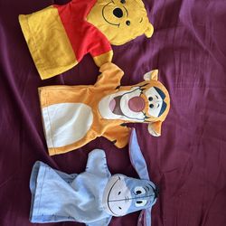 Disney Winnie the Pooh Soft & Cuddly Hand puppets