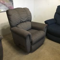 Gray Lazy Boy Rocker Recliner