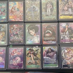 One piece Tcg singles, alternate arts, sr, graded