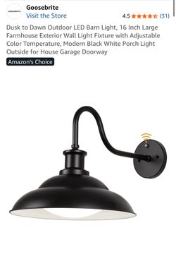 Goosebrite 16-Inch Dusk to Dawn LED Barn Wall Light