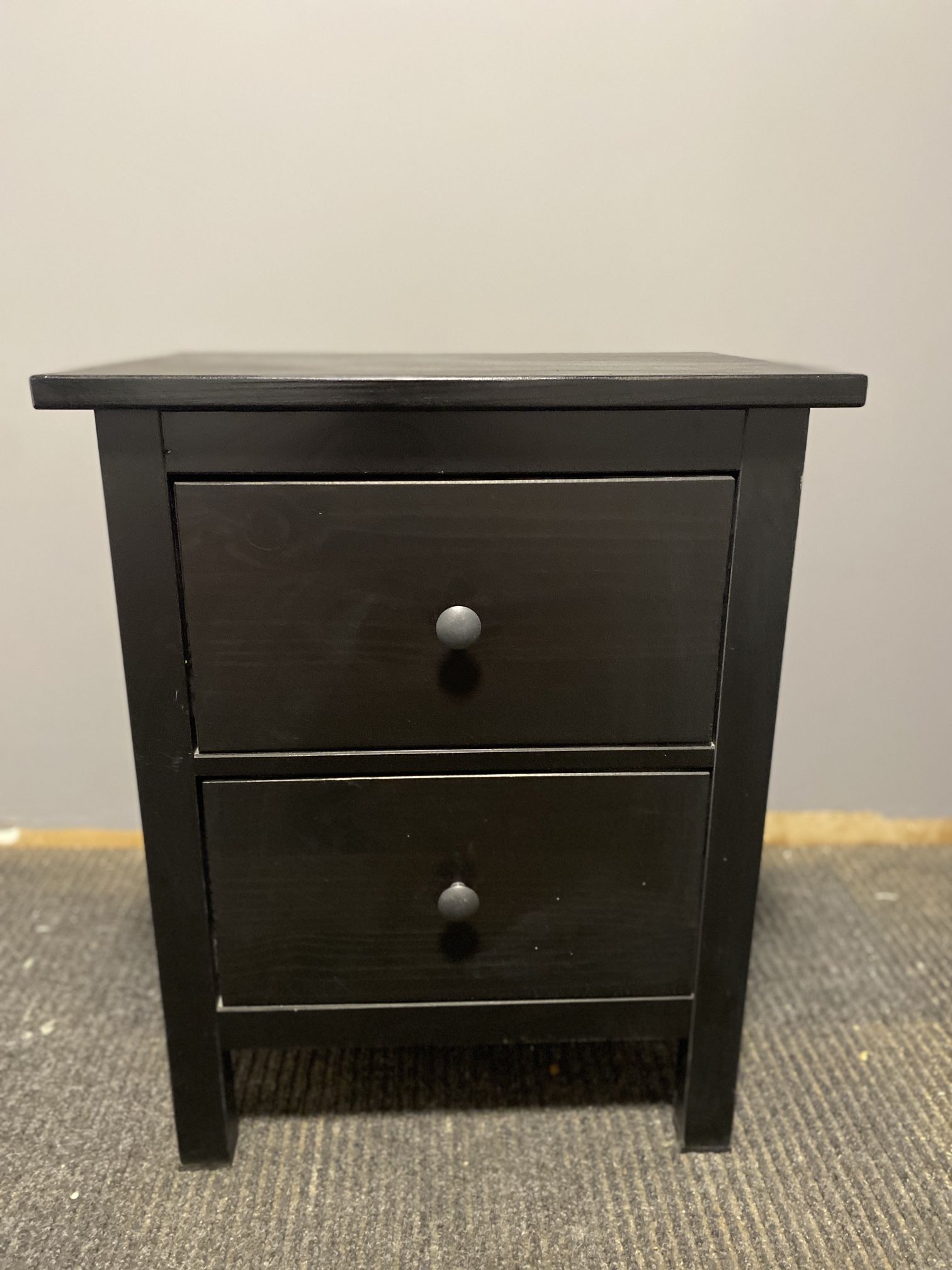 Petite Nightstand Bedside Table 2 Drawers