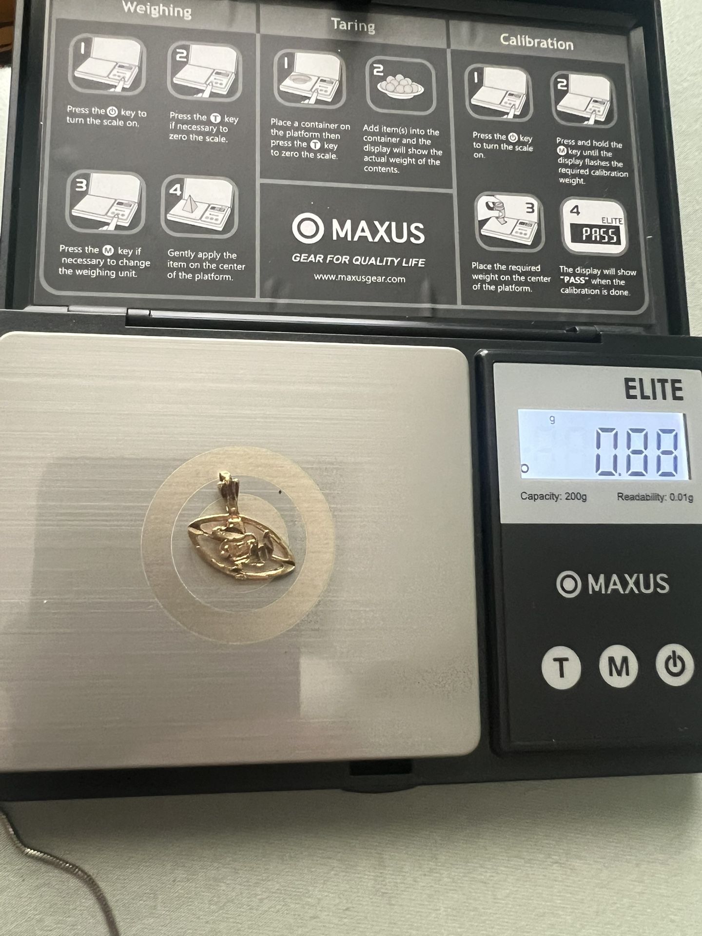 Florida Gators Gold Pendant