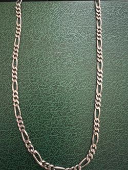 925 Italy Silver 30 inch Figaro Necklace 25 grams