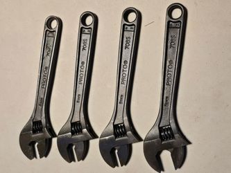 "New!" "PROTO" 708S Protoblack Adjustable Wrenches, 8 in Long, 1 1/8 in Opening, Black Oxide (1) "FREE!" READ DESCRIPTION