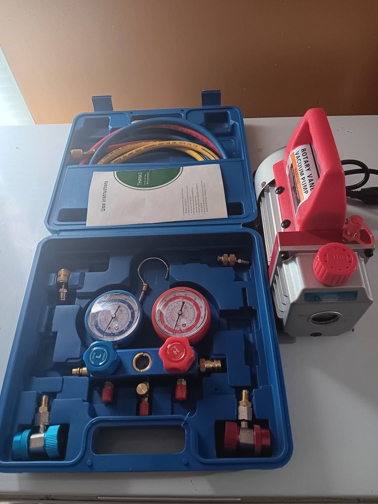 AC gages And Vacuum Pump Set