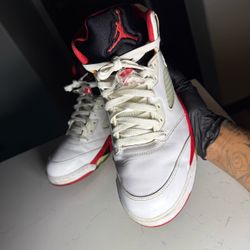 Air Jordan 5 Fire Red High-Top Sneakers | 11.5