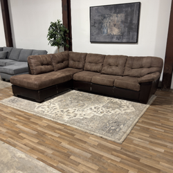 Brown Ashley 2-Piece Sectional Sofa 🚛 Delivery Available