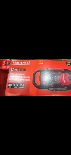 Craftsman 12V 1500A Lithium Jump Starter HALF OFF TODAY $75.00