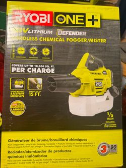 RYOBI ONE+ 18V Cordless Fogger/Mister Kit with Battery & Charger – New