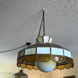 Dual Tiffany Style Hanging 