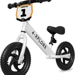 New In Box X-Plore Kids Balance Bike - Ages 18 Months - 5 Years Old