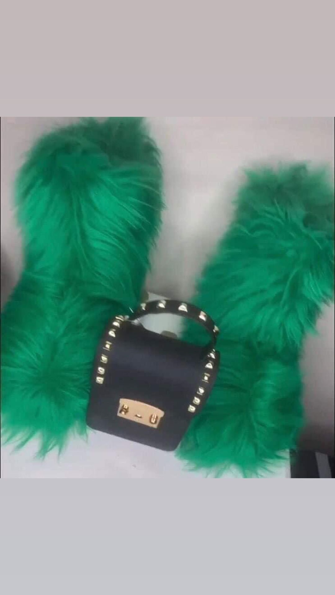 Green Fur Boots St Patrick’s Day Sale