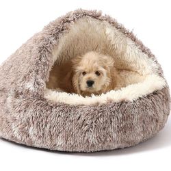 New!✨ 19.6 hooded donut plush pet bed