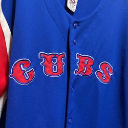 Vintage Chicago Cubs MLB Embroidered Genuine Merchandise True Fan Jersey