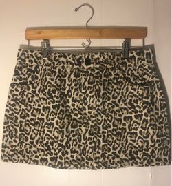 Girls cheetah print skirt