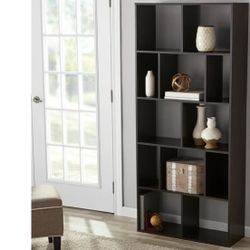 Bookcase, Bookshelves, Organizer, Espresso , 12 Cubes