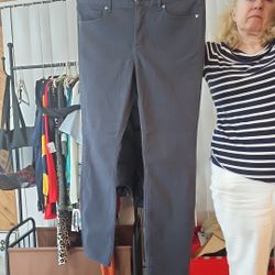 Black Chino Pants Women's 8 Petite By LOFT. NEW WITH TAGS