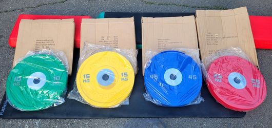 American Barbell Urethane KG Bumper Plate Set