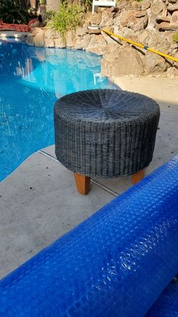 Wicker Ottoman