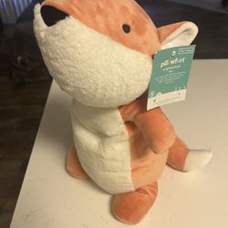 Weighted Fox Plushie Animal By Pillowfort