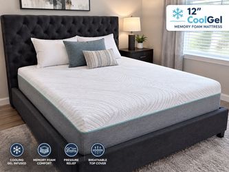 🛏️✨ NEW! 12” Queen Cooling Memory Foam Mattress ✨🛏️