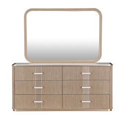 West Kensington Sea Salt Caramel Dresser & Wall Mirror