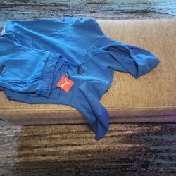 Puma hoodie & sweatpants size L (blue)
