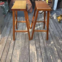 Saddle Seat Bar Stools (2)