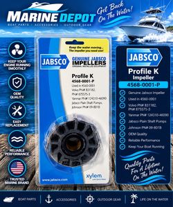 🚤 Genuine Jabsco Profile K Impeller – 4(contact info removed)-P