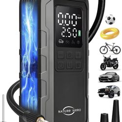 Tire Inflator Portable Air Compressor and Power Bank