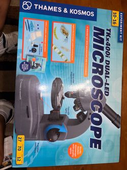Thames & Kosmos TK-400i Dual LED Microscope – Like New, 400x Magnification