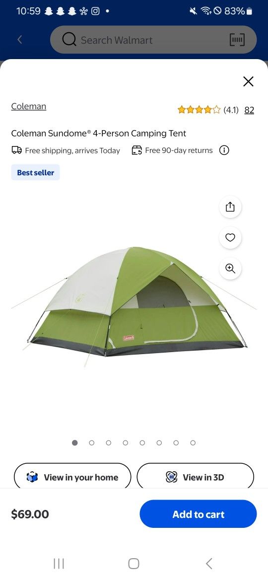 FLASH SALE 4 PERSON TENT