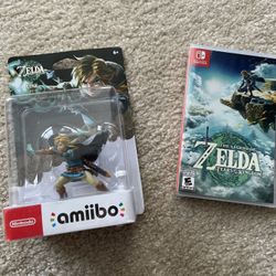 Zelda Tears Of The Kingdom Amiibo & Game - Brand new sealed