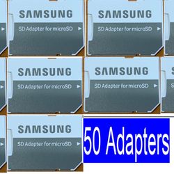 Fifty -50 Micro SD TransFlash TF Memory Card Adapter Convert To Standard SDHC Card