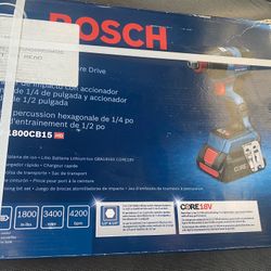 Brand New! Bosch Freak Core 18v 1/2- in Variable Speed Brushless Cordless Impact Driver (1- Battery)