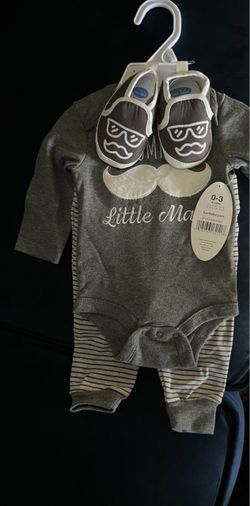 Bon Bebe Little Man Baby 3-Piece Set 0-3M
