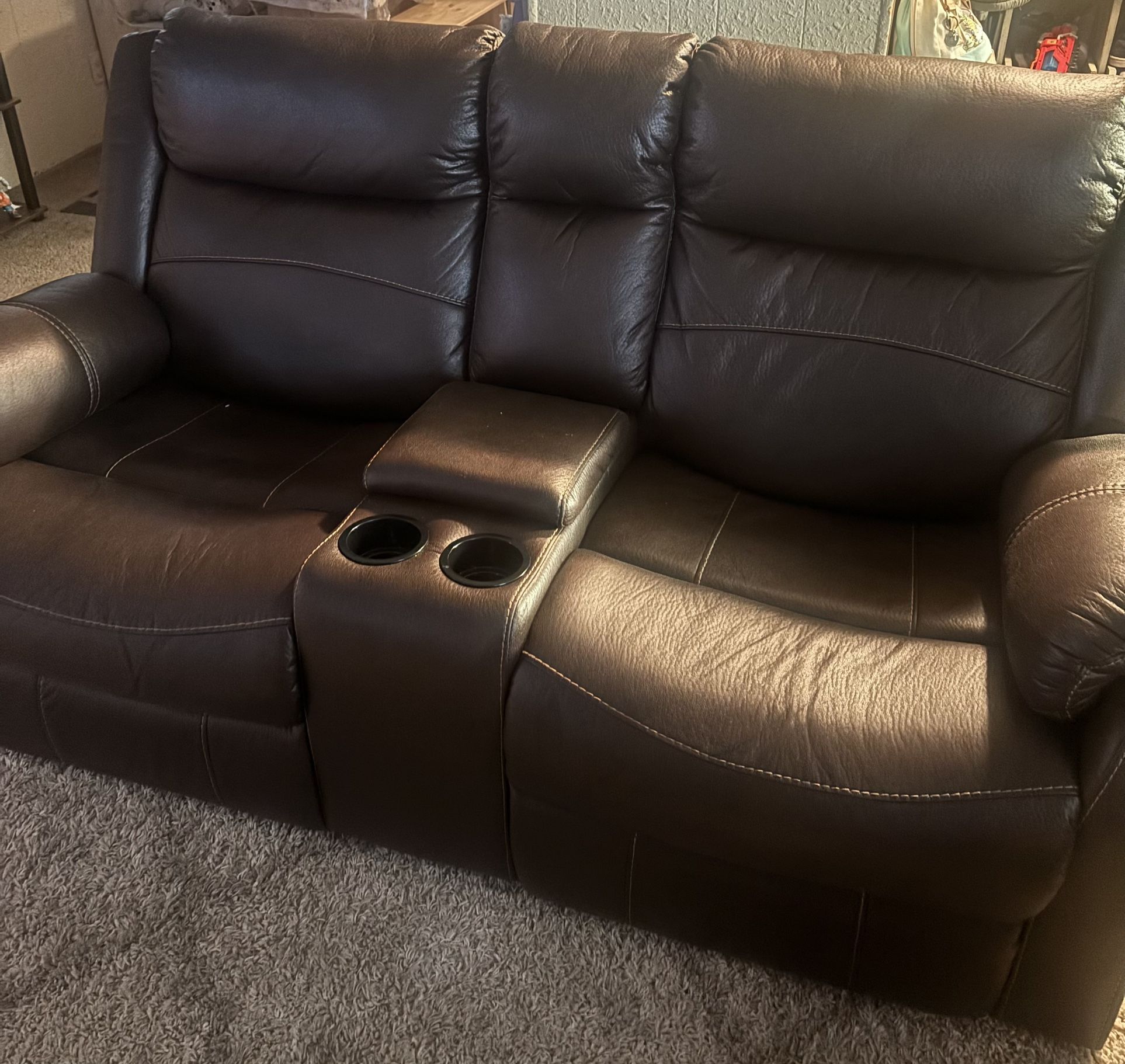 2 Dark Brown Recliners