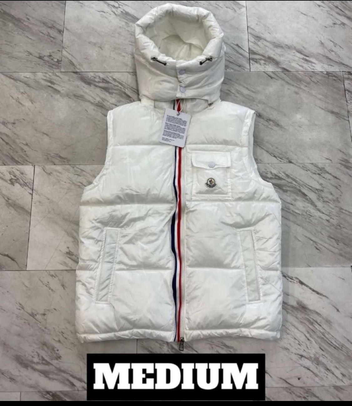 Moncler White Vest 