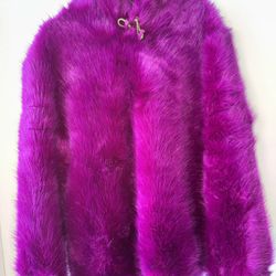 NEW Stella McCartney Adan Purple Faux Fur Pullover Hooded Coat Hoodie Jacket S/M   PERFEC PERFECT PERFECT CONDITION!!!    This is a very thick and hea