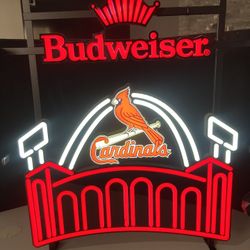 🔥 New St Louis Cardigan Budweiser Led Beer Sign Bar Light  