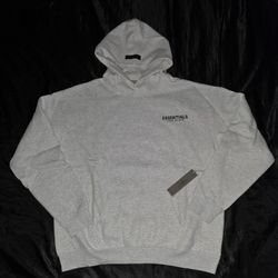 Fear Of God Essentials Hoodie, Light Oatmeal, Size S, M, & L
