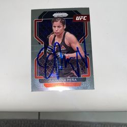 Julianna Autographed Signed Prizm UFC Card