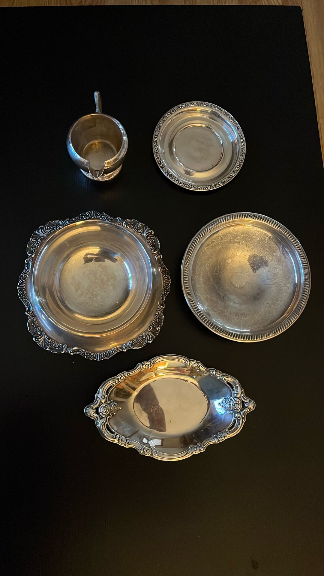Silver Dish/Tray/Bowl/Creamer