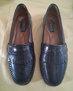 G.H. Bass Men's Black Leather Loafers